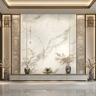 中式大理石背景墙装饰设计