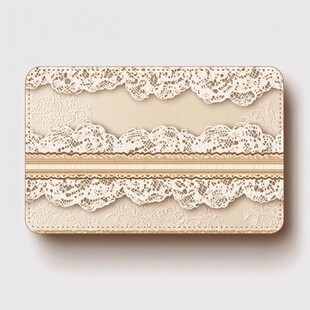 蕾丝装饰的精美卡包
