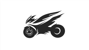 火焰摩托车标志设计