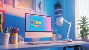 创意工作空间的温馨一角