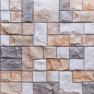 多彩石纹瓷砖墙面纹理