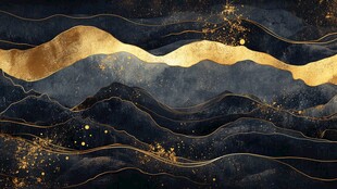 黑金山水纹理抽象艺术背景