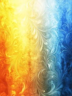 绚丽渐变花纹背景图