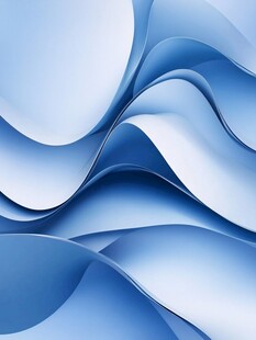 蓝色波浪抽象背景图案