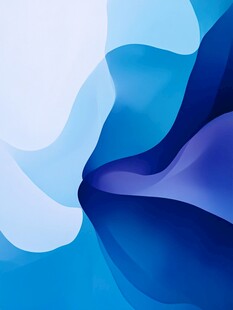 蓝色渐变流体抽象背景图