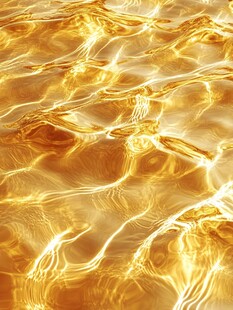 金色波光粼粼水面纹理