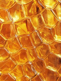 金色六边形玻璃纹理图案