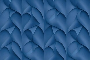 蓝色立体心形纹理背景