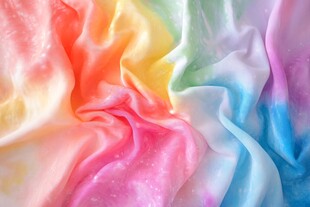 梦幻彩虹渐变柔软织物
