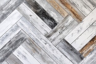 灰白拼色人字纹木质地板