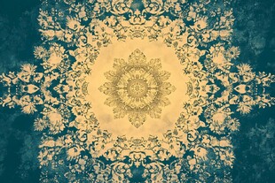 复古华丽曼陀罗花纹背景