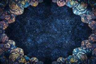 奇幻钱币环绕的深邃背景