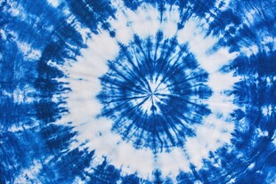 蓝白扎染图案纹理之美