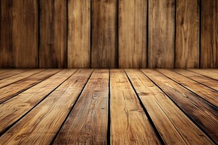 木质地板与墙板背景空间