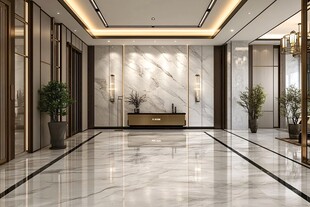豪华大气的现代门厅设计