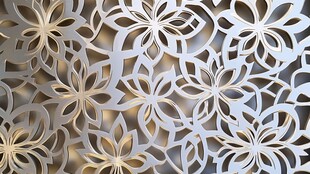 精致镂空花朵图案背景