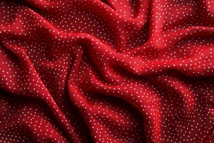 红色波点绸缎纹理