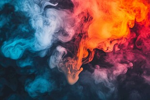 多彩烟雾梦幻视觉盛宴