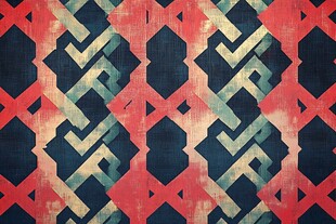 复古几何图案纹理背景