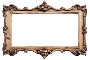 古典雕花金色画框