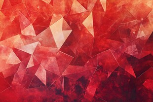 红色多边形几何抽象背景