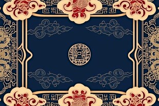 中式传统花纹边框装饰图
