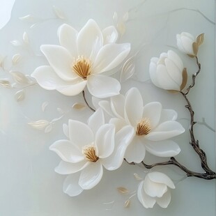 白玉兰绽放的优雅瞬间