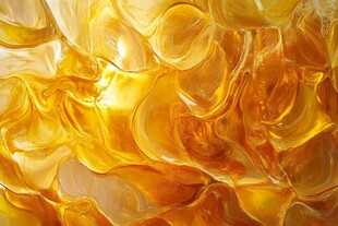 金色流动质感玻璃纹理