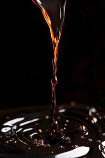 巧克力酱倾落的美妙瞬间