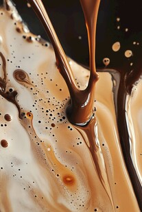 巧克力流淌的诱人瞬间