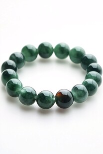翠绿玉珠手链