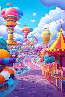 梦幻缤纷的童话游乐园
