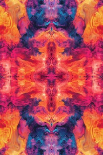 绚丽多彩抽象对称图案