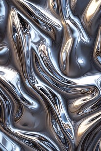 液态金属质感抽象纹理图案