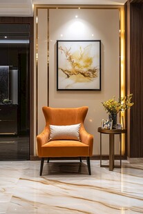 现代客厅一角的优雅陈设