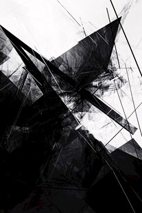 黑白几何抽象建筑艺术