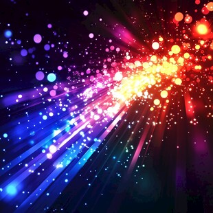 梦幻炫彩光线背景特效图