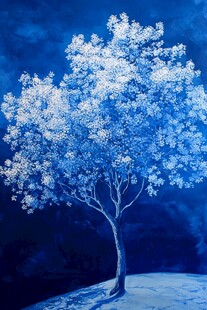 梦幻蓝树 静谧之景