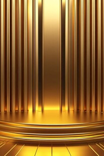 金色立体舞台背景纹理