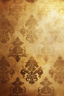 复古奢华金色花纹壁纸