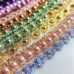 多彩珍珠链条饰品大赏