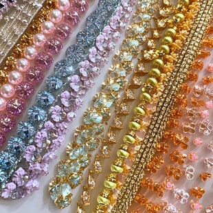 多彩珠宝饰品材料展示