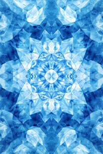 蓝色璀璨钻石花纹图案