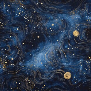 梦幻星空宇宙神秘纹理图