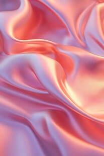 柔滑粉色绸缎纹理特写