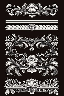 复古欧式经典装饰花纹图案