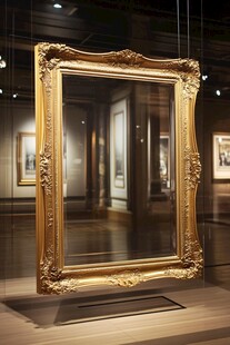 华丽古典金框镜子艺术品