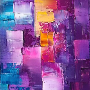 多彩抽象色块油画纹理