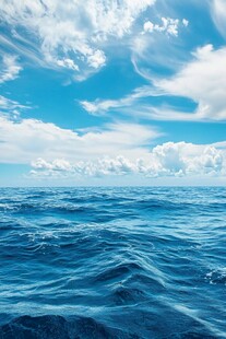 碧海蓝天 广袤无垠的海洋