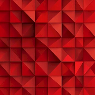 红色立体几何图案背景